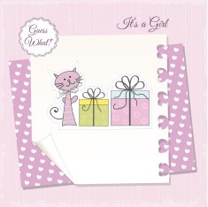 Birthday announcement card N4