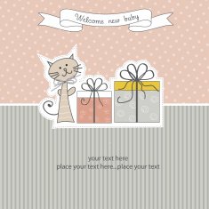 Birthday announcement card N9