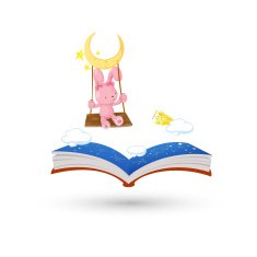 swinging rabbit with the horoscope book