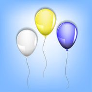 three balloons