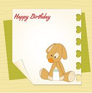 baby shower card with puppy N5