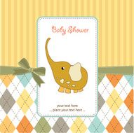 romantic baby announcement card