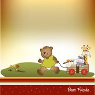 baby shower greeting card N6