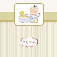 Baby boy shower card N21