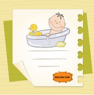 Baby boy shower card N24