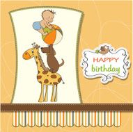 funny cartoon birthday greeting card N9