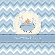 Baby boy shower card N30
