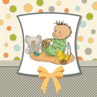 little baby boy play with his toys N12