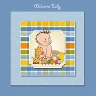 Baby boy shower card N35