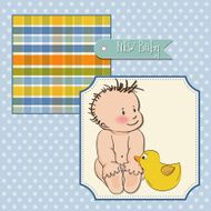 Baby boy shower card N40