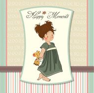 young girl going to bed
