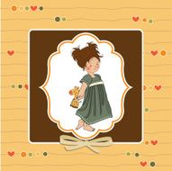 young girl going to bed N9