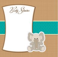 romantic baby announcement card N4