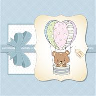 new baby boy announcement card N7