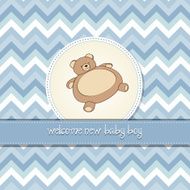 baby shower card with teddy N7