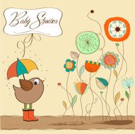 New baby announcement card N12