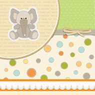 romantic baby announcement card N11