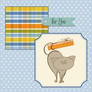 birthday card with cat N2