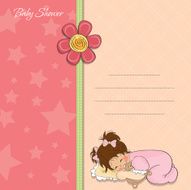 Baby shower card N56