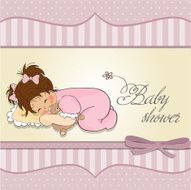 Baby shower card N61