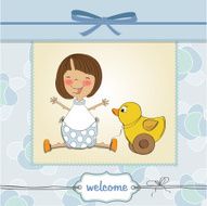 welcome baby card N10