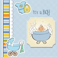 Baby boy shower card N45