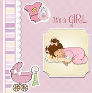 Baby shower card N66