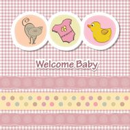 baby shower card with funny animals N9