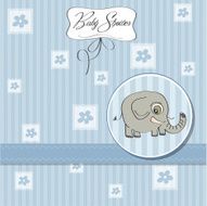 new baby boy announcement card N10