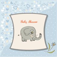new baby boy announcement card N11