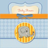 romantic baby announcement card N18