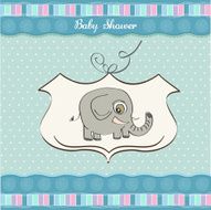 new baby boy announcement card N13