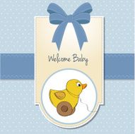 welcome card with duck toy N4