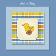 welcome card with duck toy N6