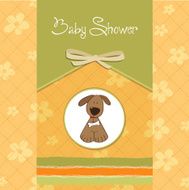 greeting card with small dog