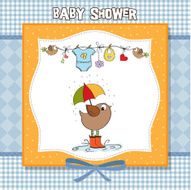 Baby boy shower card N46