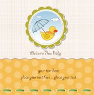 baby shower card with duck toy N6