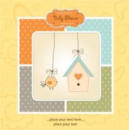New baby announcement card N17