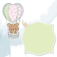 new baby boy announcement card N16