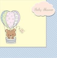new baby boy announcement card N18