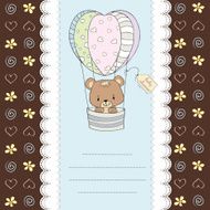 new baby boy announcement card N20