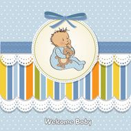romantic baby boy shower card N10