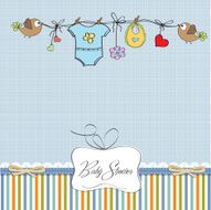 Baby boy shower card N49