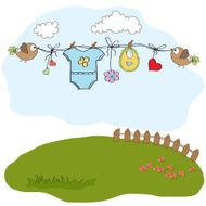 Baby boy shower card N52