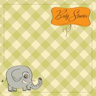 romantic baby announcement card N23