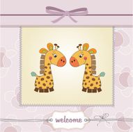 delicate baby boy shower card N2