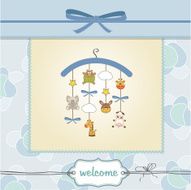 welcome baby announcement card N3