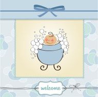 Baby boy shower card N58