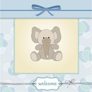 new baby boy announcement card N21