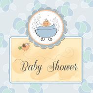 Baby boy shower card N65
